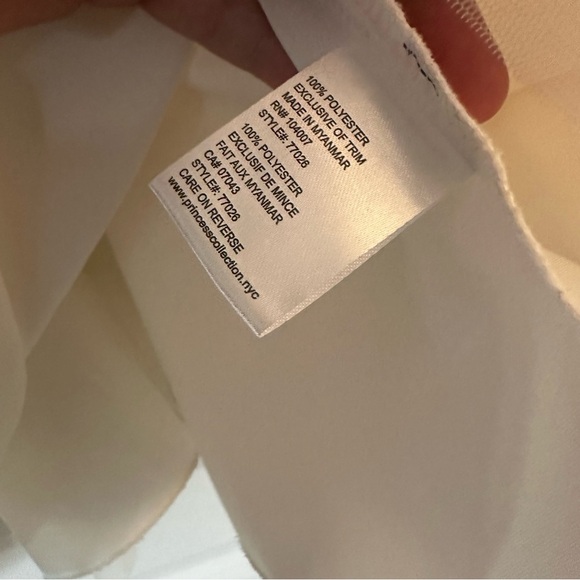 American Princess Girls Ivory Gold Dress Size 8 – Formal Holiday Flower Girl - Picture 10 of 11